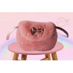 Esmee M Pluche dark pink tas